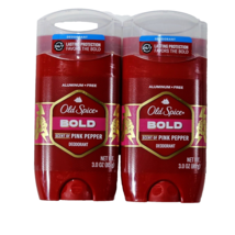 2 Pk Old Spice Bold Scent Of Pink Pepper Deodorant 3oz. Long Lasting Protection - £23.96 GBP