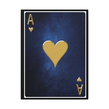 Ace Of Hearts Space Background Playing Card Canvas Wall Art for Home Dec... - $85.49+