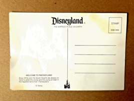 Postcard Disney Disneyland Snow White &amp; The Seven Dwarfs Fantasyland Vintage PC - £7.77 GBP