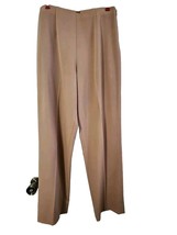 Brown Tan Women&#39;s Dress Pants - 8T Taylor Brooke - Side Zipper Elastic W... - £19.31 GBP