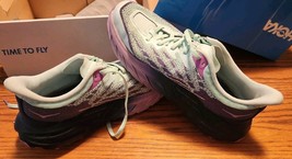 Womens Hoka 7.5 D Speedgoat 5 Wide Shoes Running Purple Blue - $34.99