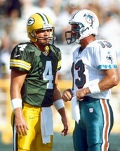 Brett Favre &amp; Dan Marino 8X10 Photo Green Bay Packers Picture Football Nfl - £3.86 GBP