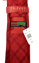Hallmark Holiday Men's Christmas Red Classic Point Necktie Plaids & Checks image 6