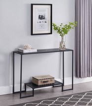 Black/Grey Vidal Metal/Wood Sofa Console Table From Kings Brand Furniture. - $77.96