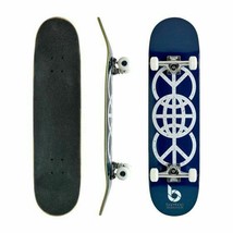 Blue World Peace Graphic Bamboo Skateboard (Complete Skateboards) - £98.07 GBP