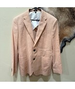 NEW Express $278 Slim 40R Linen Blend Suit Jacket Light Orange Style 435... - $116.62 CAD