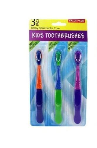 Kids Toothbrush 3 Pack Soft Bristles - $2.77