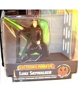 STAR WARS POTF2 ELECTRONIC POWER F/X LUKE SKYWALKER C7/8 WITH BRIGHT... - $32.54