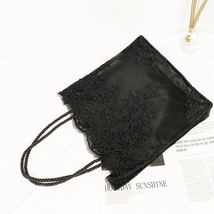Embroidered Lace Straw Bags For Women Summer Hot Sale Travel Beach Shoulder Bags - £31.83 GBP