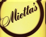 Mietta&#39;s Queenscliff Hotel Menu Victoria Australia Brains Sweetbreads Of... - £62.21 GBP