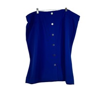 Avenue Women&#39;s Size 22/24 Royal Blue Button-Front Skirt Career - £19.95 GBP