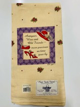 Kay Dee designs kitchen flour sack towel Antique wine old friends precious - $111.41 MXN