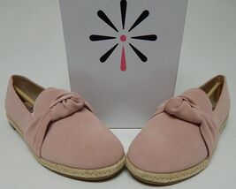 Isaac Mizrahi Live! Size 7 M Women&#39;s Suede Espadrille Slip-On Shoes Rose... - $35.14 CAD