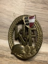 Gold Coloured Vintage Austrian Pin Of KLVF National Fire Officers - £14.58 GBP