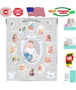 Timeless Silver Monthly Photo Frame for Baby&#39;s Milestones - Perfect Gift - $525.30 MXN