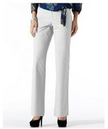 New Gloria Vanderbilt Women&#39;s Mona Comfort Fit Trouser Pants White Size 8S - £23.10 GBP