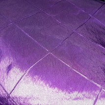 Plum Purple Pintuck Satin 90&quot; x 118&quot; Rectangular Tablecloth Lot of 11 ~ ... - $212.85