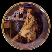 Norman Rockwell collector plate &#39;Confiding in the Den&#39; - $29.90