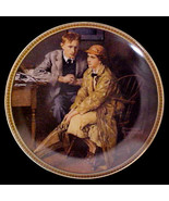 Norman Rockwell collector plate &#39;Confiding in the Den&#39; - €25,59 EUR