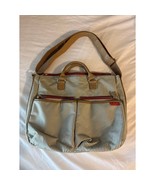 Wallaroo Diaper Bag – Blue &amp; White Striped with Pleather Handles - €20,50 EUR