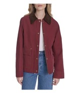 Levi&#39;s Womens Jacket Dark Red Canvas Pockets Long Sleeves Midweight Barn - $1,285.80 MXN
