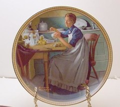 Norman Rockwell collector plate &#39;Working in the Kitchen&#39; - £23.83 GBP
