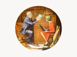 Norman Rockwell collector plate &#39;The Professor&#39; 1986 - £23.90 GBP