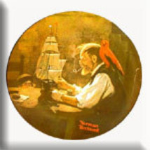 Norman Rockwell collector plate &#39;The Ship Builder&#39; - £23.89 GBP