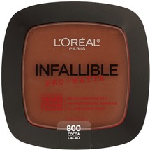 L&#39;oreal Infallible Pro Matte Powder Shine Control Shade 800 Cocoa - £9.43 GBP