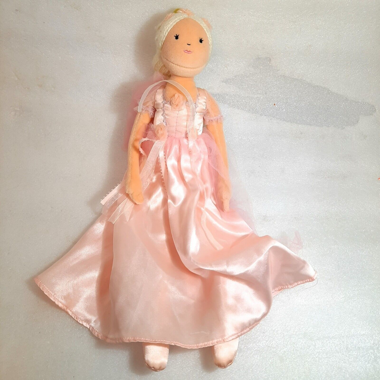 Target Play Wonder Blonde Princess Doll plush Yarn Hair Pink Dress ballerina - $18.00