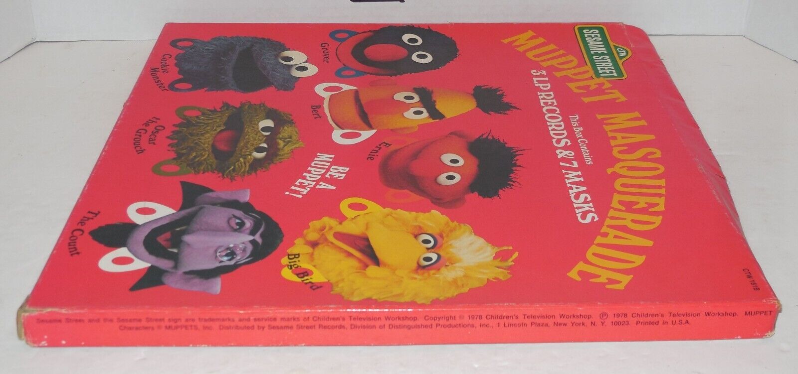 Sesame Street Muppet Masquerade Vinyl 3 Lp Set Record Album CTW 161B OOP RARE Item image 3