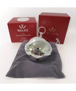 2014 Wallace Silver-Plated Sleigh Bell Ornament 44th Ed W/ Bag Box And S... - £33.66 GBP