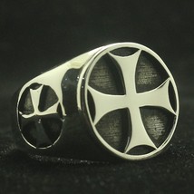 Size 7 To Size 15 Mens Boys 316L Stainless Steel Cool Biker Classic Cross Newest - £8.96 GBP