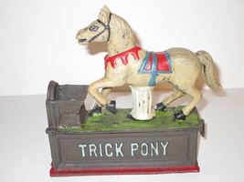 Trick Pony Cast Iron Coin Penny Mechanical Bank - £23.69 GBP