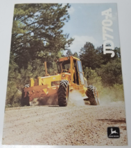 John Deere JD770-A Brochure 1978 Motor Grader Remote Hydraulics Power Shift - $18.95