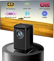 Portable Outdoor Projector With Wifi And Bluetooth, Mini Projector For A... - £289.76 GBP