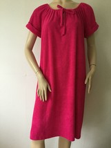 Lord &amp; Taylor Dark Pink On/Off Shoulders Terry Dress (Size L) - £19.51 GBP