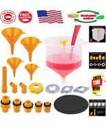 Universal Spill-Proof Radiator Funnel Set - 19-Piece for Easy Coolant Fi... - $51.74 CAD
