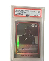 Star Wars Topps Card PSA 9 Mint 2022 Signature Series Valin Hess Richard Brake  - £272.66 GBP