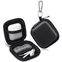 Earbud Case, Earphone Case Headphone EVA Earbud Holder with Stainless Steel Cara - £12.23 GBP