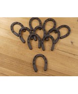 20 CAST IRON SMALL HORSESHOE 3&quot; x 3 1/2&quot; Horse Nick Nack Rustic Western ... - $50.24 CAD