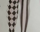 Leg Avenue Brand ~ Harlequin Pantyhose ~ One Size ~ 100% Nylon ~ 7720 ~ T55 - £20.53 GBP