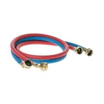 GE 4 ft. Universal (1 Blue and 1 Red) Rubber Washer Hoses (2-Pack) - £9.34 GBP
