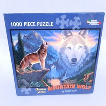 NEW Mountain Wolf Puzzle by Robin Koni White Mountain 1000 Pieces jigsaw #327W - £86.30 GBP