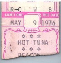 Hot Tuna Ticket Stub May 9 1976 Beacon Theatre New York NY - $49.48