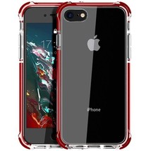 Transparent TPU 2 in 1 Shockproof Case Cover for 6/6s/7/8/SE2/SE3 MAROON - £5.30 GBP