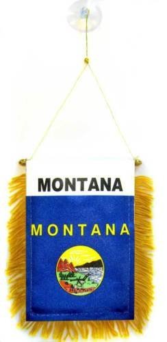 State of Montana Mini Flag 4&#39;&#39;x6&#39;&#39; Window Banner w/suction cup - Party D... - $2.88