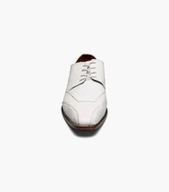 Stacy Adams Tristano Modified Bike Toe Oxford Shoes White 25694-100 image 6