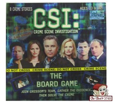 CSI Crime Scene Investigation: The Board Game w/ 8 Crime Stories - used - £14.91 GBP