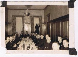 Antique Photo WW2 Era Armed Services Dinner At The Mess - $2.96